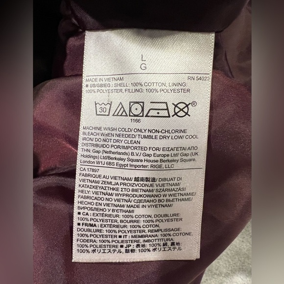 Men's Banana Republic Quilted Puffer Vest Sz L - Picture 6 of 6